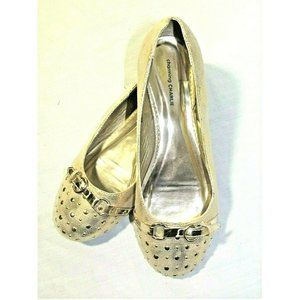 CHARMING CHARLIE GOLD BALLET FLATS 8M